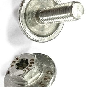 Six Lobe Hex flange screw wax coated